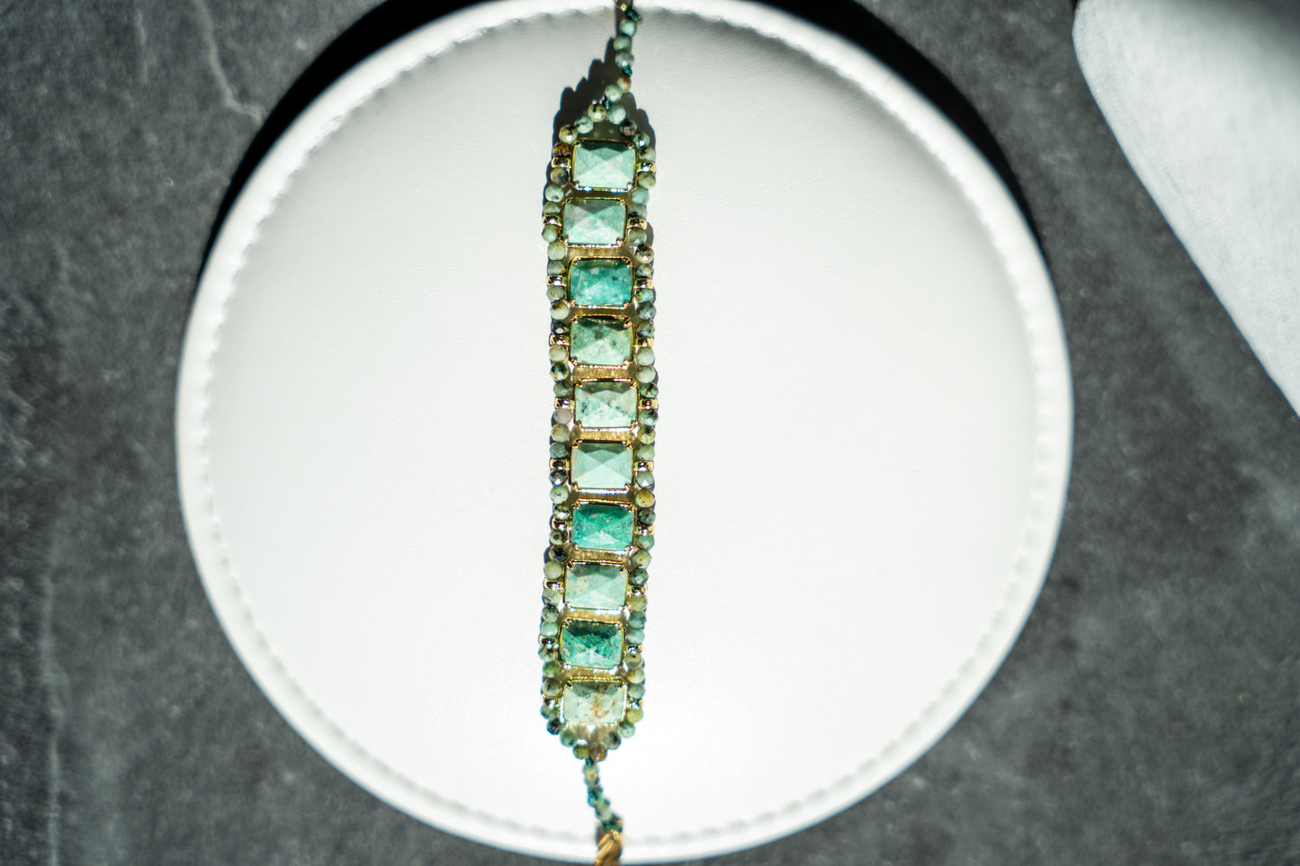 Bracelet "Odyssée" Aventurine Menthe