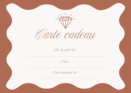 Carte Cadeau Bijoux d’à côté