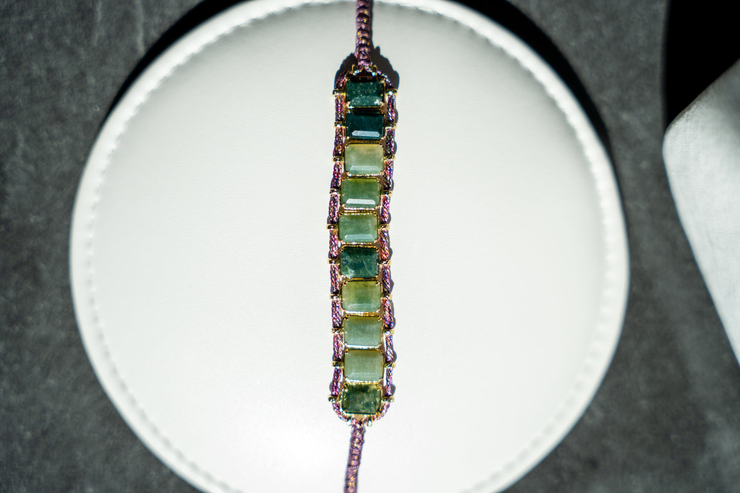Bracelet "Odyssée" – Onyx Vert